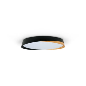 Lámpara de techo LED tipo plafón CCT 24W - Efecto madera - ø40cm - IP22 - Barcelona Led-
