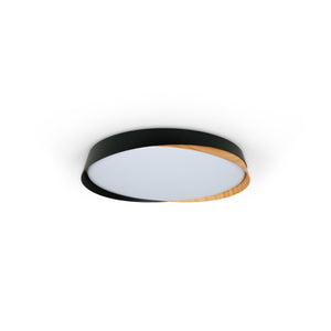 Lámpara de techo LED tipo plafón CCT 24W - Efecto madera - ø40cm - IP22 - Barcelona Led-