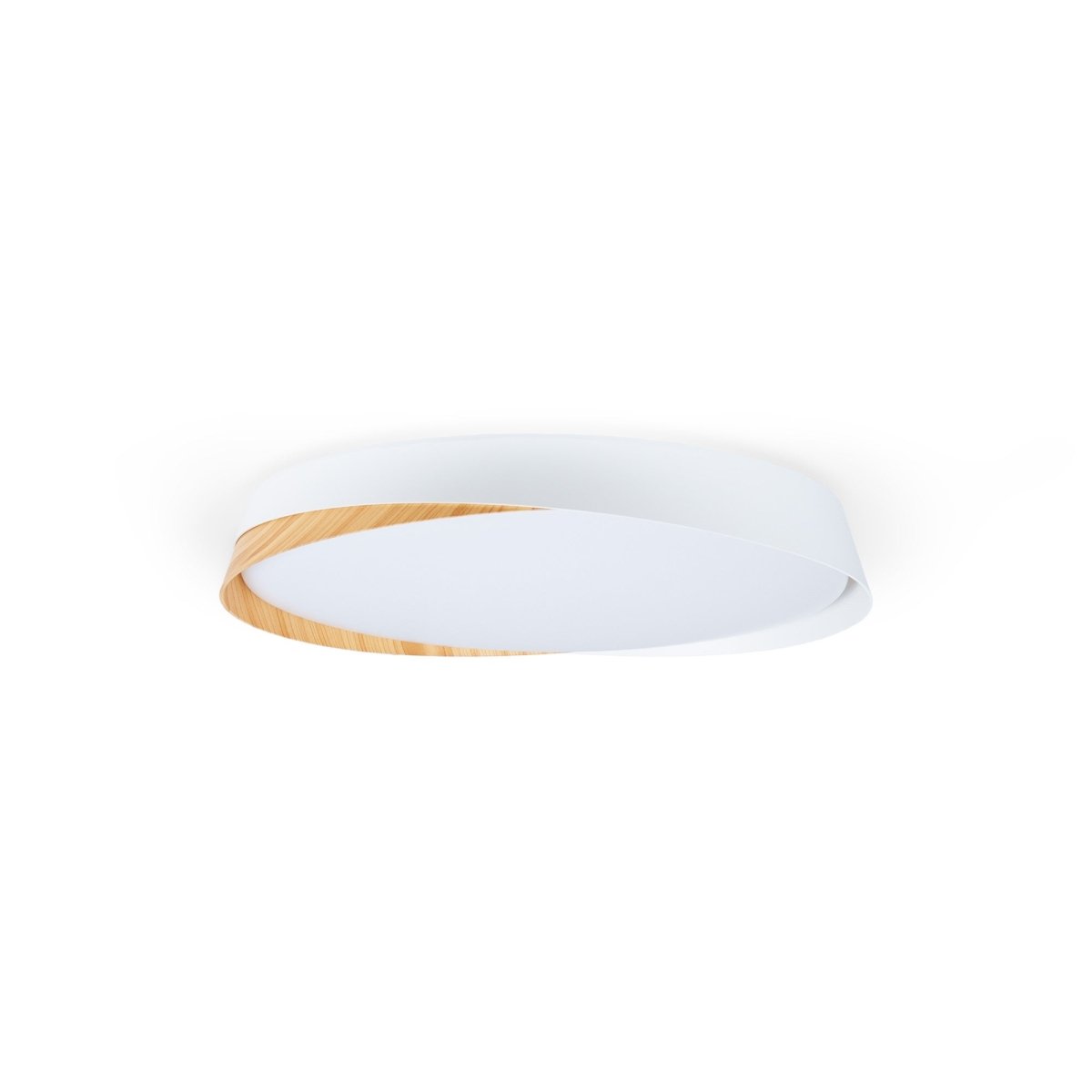 Lámpara de techo LED tipo plafón CCT 36W - Efecto madera - ø50cm - IP22 - Barcelona Led-