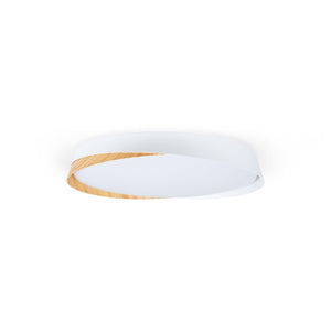Lámpara de techo LED tipo plafón CCT 36W - Efecto madera - ø50cm - IP22 - Barcelona Led-