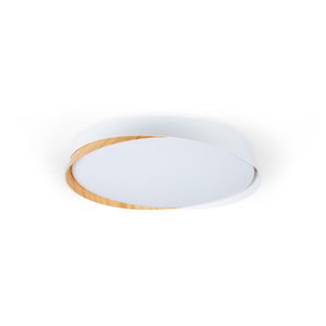 Lámpara de techo LED tipo plafón CCT 36W - Efecto madera - ø50cm - IP22 - Barcelona Led-