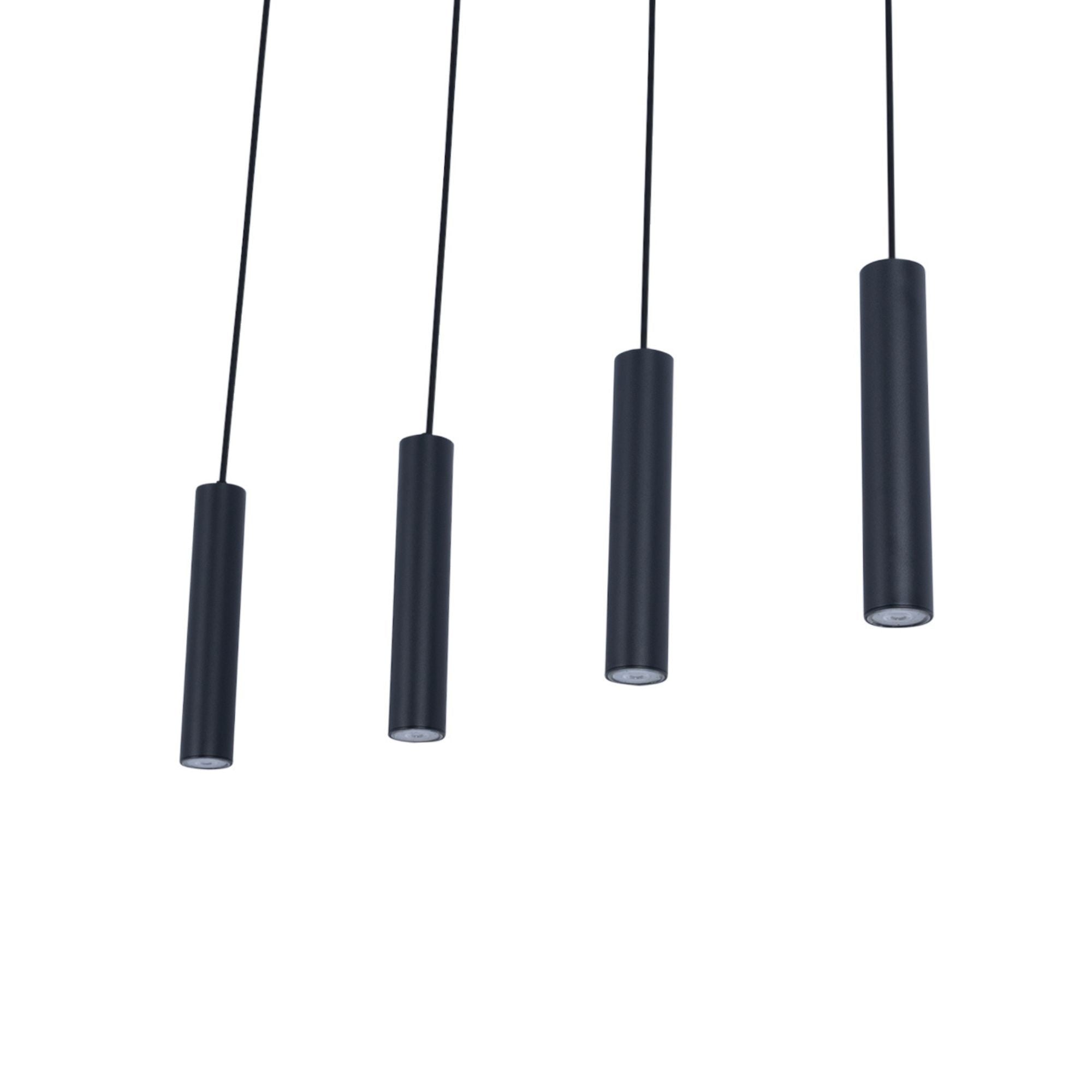 Lámpara colgante minimalista cuádruple "Bila 4" - GU10