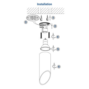 Aplique de techo aluminio "Malvi" - Biselado - 15cm - GU10 (11)