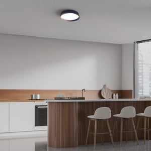 Lámpara de techo LED tipo plafón CCT 24W - Efecto madera - ø40cm - IP22 - Barcelona Led-