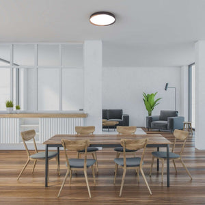 Lámpara de techo LED tipo plafón CCT 36W - Efecto madera - ø50cm - IP22 - Barcelona Led-