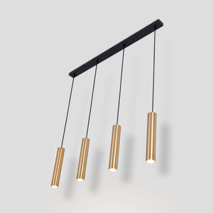 Lámpara colgante minimalista cuádruple "Bila 4" - GU10 - Barcelona Led-Decoración