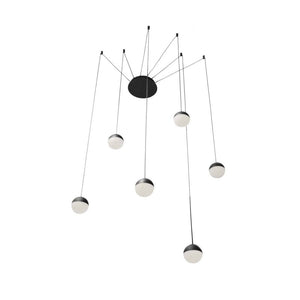 Lámpara colgante LED de diseño "ÓRBITA" - 6 x 9W (54W) (6)