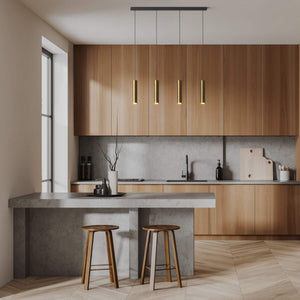 Lámpara colgante minimalista cuádruple "Bila 4" - GU10 - Barcelona Led-Decoración