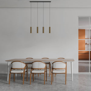 Lámpara colgante minimalista cuádruple "Bila 4" - GU10 (41)