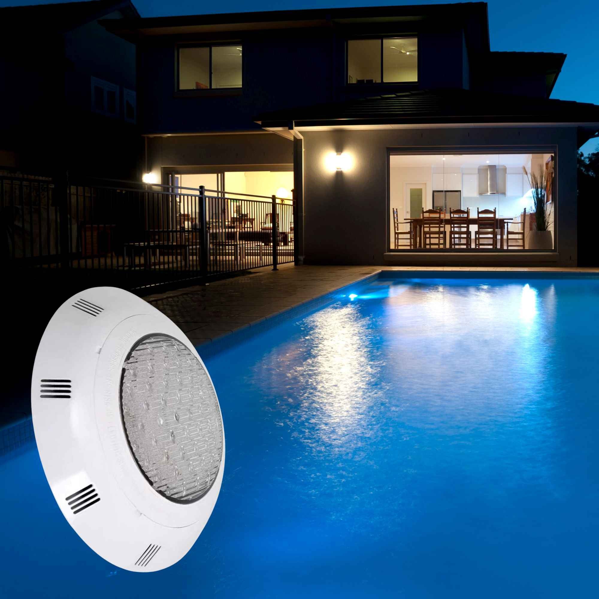 Foco LED para piscina de superficie 12V AC - 24W - Sumergible - IP68 (1)