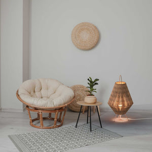 Lampara de pie rústica de yute "Ross" - E27 (13)