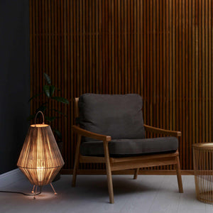 Lampara de pie rústica de yute "Ross" - E27 (14)