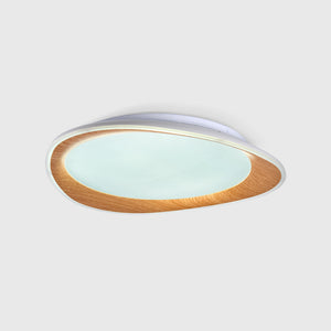 Lámpara de techo LED tipo plafón CCT 24W - Efecto madera - Ø45cm (8)
