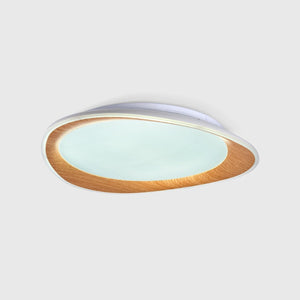 Lámpara de techo LED tipo plafón CCT 24W - Efecto madera - Ø45cm (8)