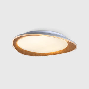 Lámpara de techo LED tipo plafón CCT 24W - Efecto madera - Ø45cm (9)