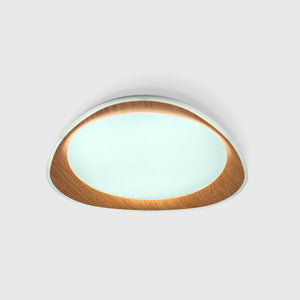 Lámpara de techo LED tipo plafón CCT 24W - Efecto madera - Ø45cm (12)
