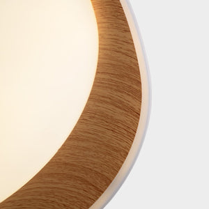 Lámpara de techo LED tipo plafón CCT 24W - Efecto madera - Ø45cm - Barcelona Led-