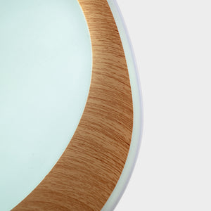 Lámpara de techo LED tipo plafón CCT 24W - Efecto madera - Ø45cm (15)