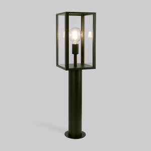 Farola de jardín tipo bolardo "Glass House" - 80cm - E27 - Barcelona Led-