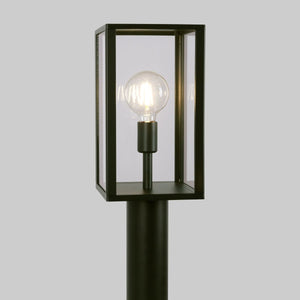 Farola de jardín tipo bolardo "Glass House" - 80cm - E27 - Barcelona Led-