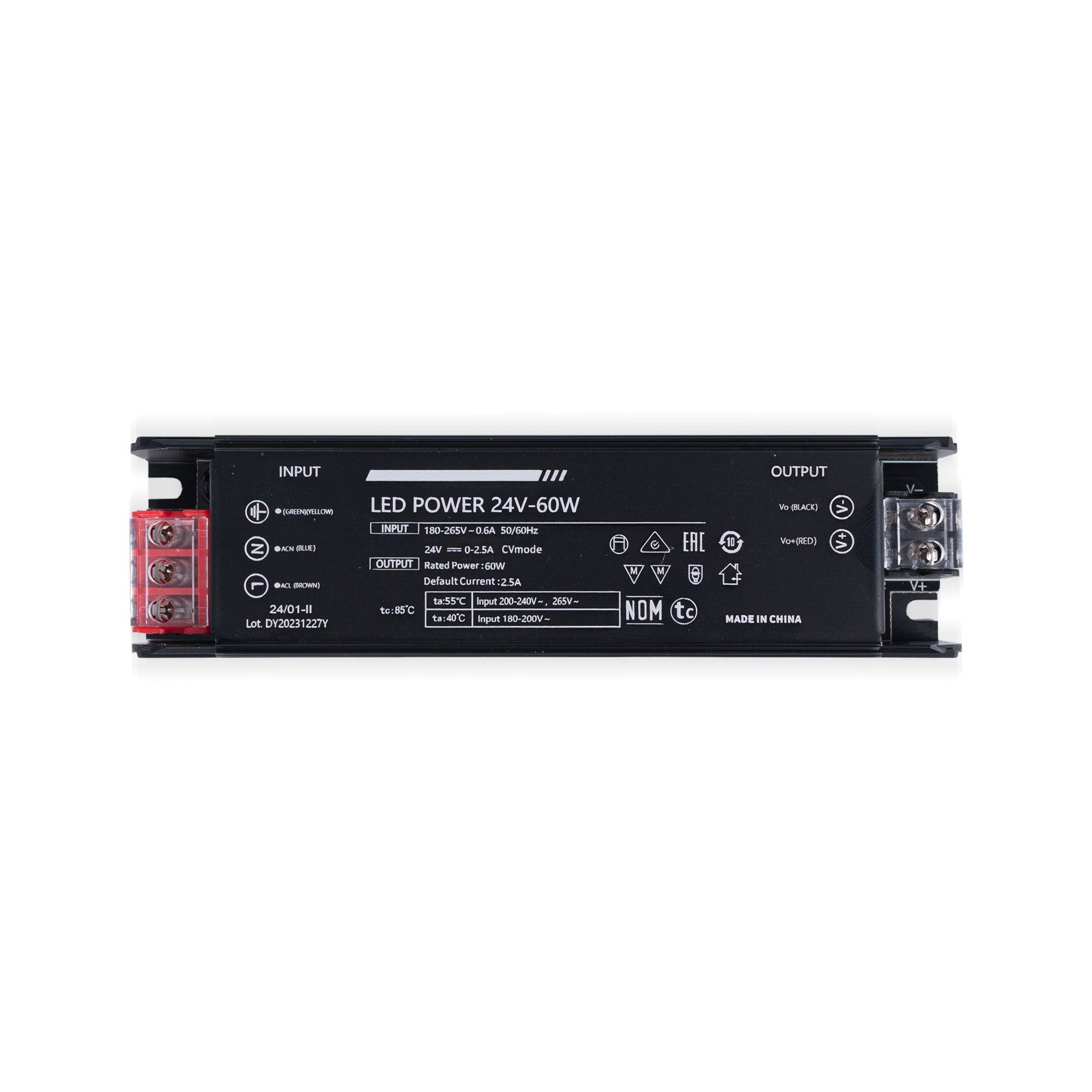 Fuente de alimentación Slim 60W 24V - 2.5A - Alta eficiencia - IP20 (1)