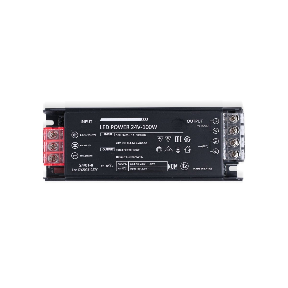 Fuente de alimentación Slim 100W 24V - 4.1A - Alta eficiencia - IP20 - Barcelona Led-Material eléctrico