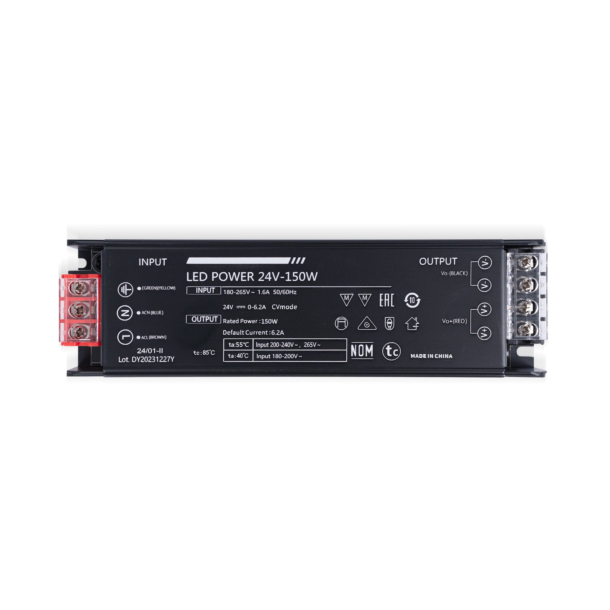 Fuente de alimentación Slim 150W 24V - 6.25A - Alta eficiencia - IP20 (1)