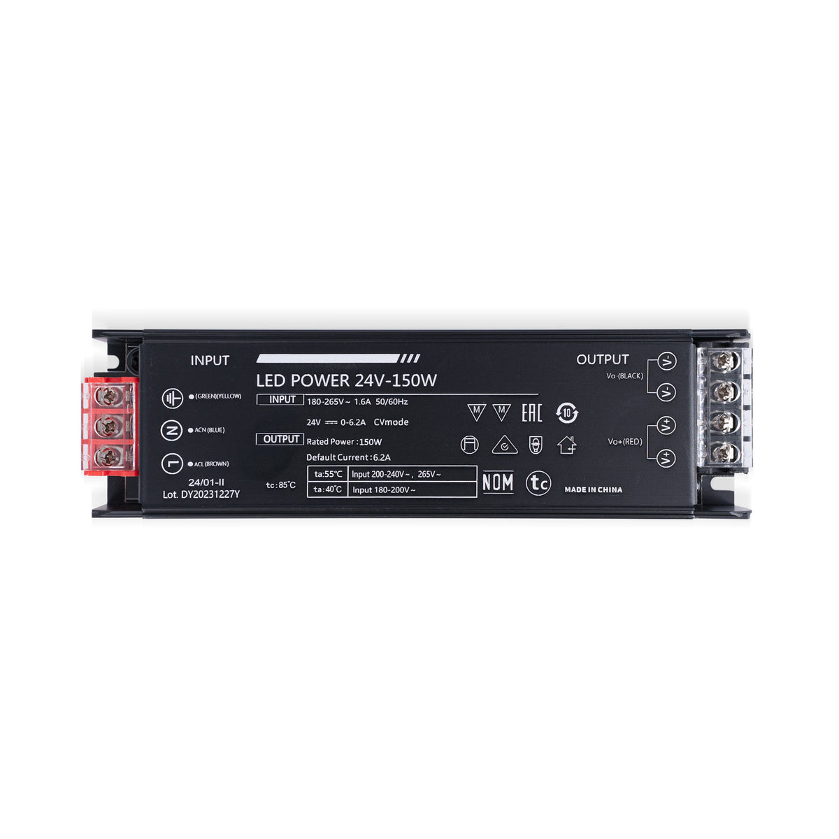 Fuente de alimentación Slim 150W 24V - 6.25A - Alta eficiencia - IP20 (1)