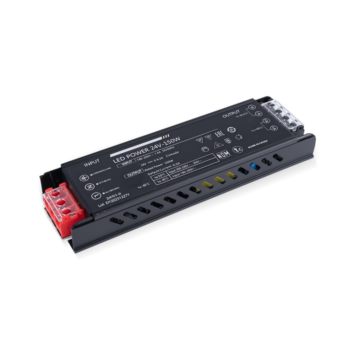 Fuente de alimentación Slim 150W 24V - 6.25A - Alta eficiencia - IP20 - Barcelona Led-Material eléctrico