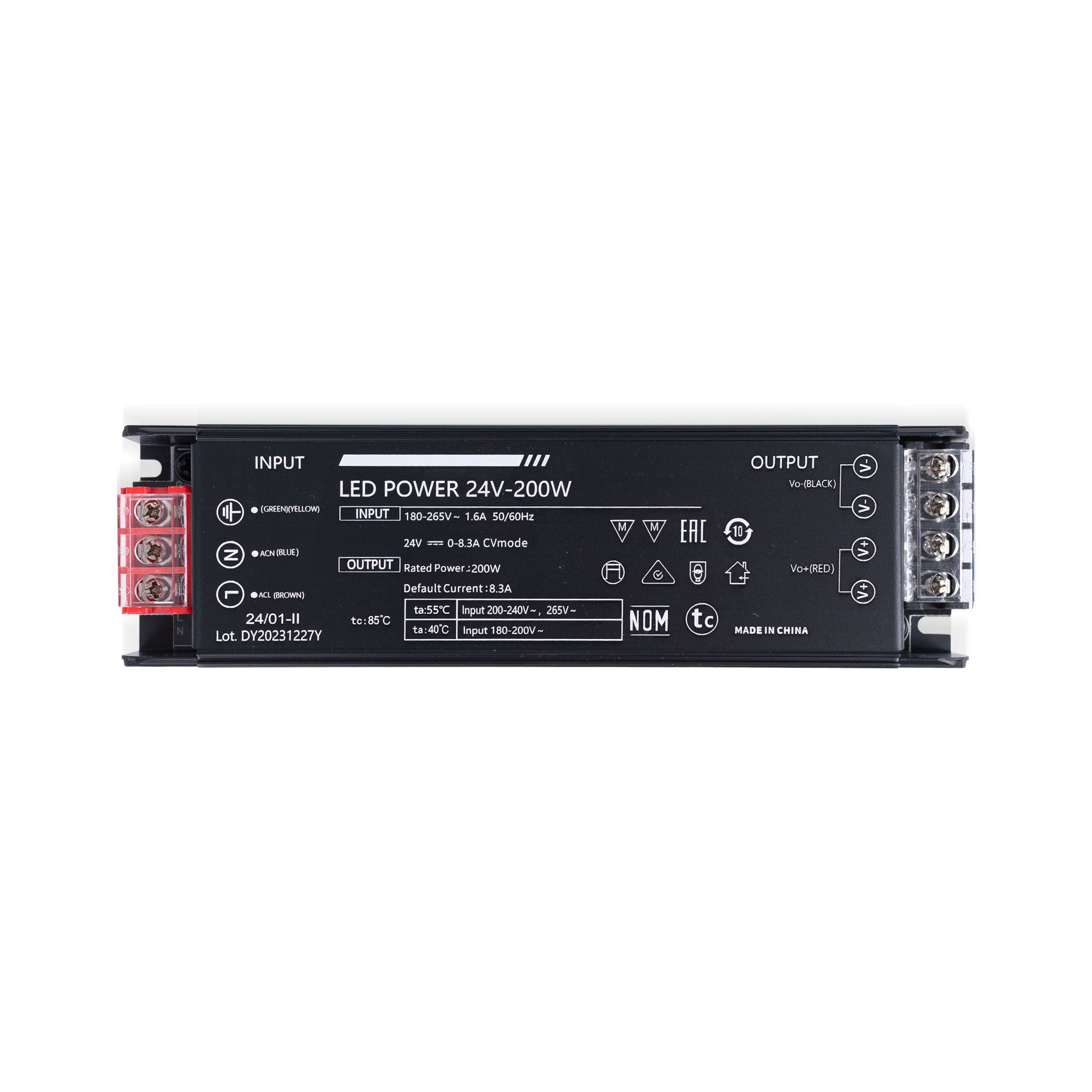 Fuente de alimentación Slim 200W 24V - 8.3A - Alta eficiencia - IP20 (1)