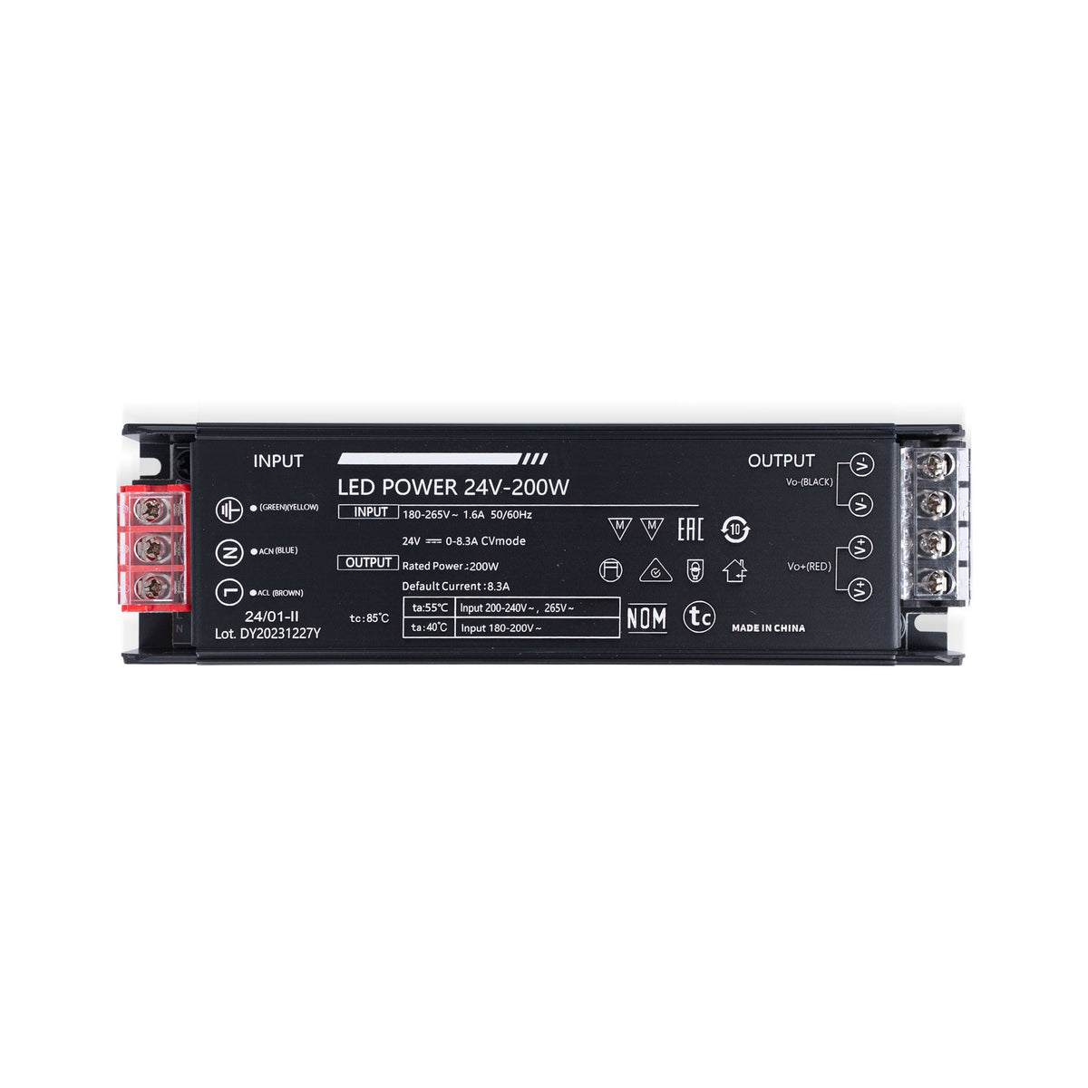 Fuente de alimentación Slim 200W 24V - 8.3A - Alta eficiencia - IP20 (1)
