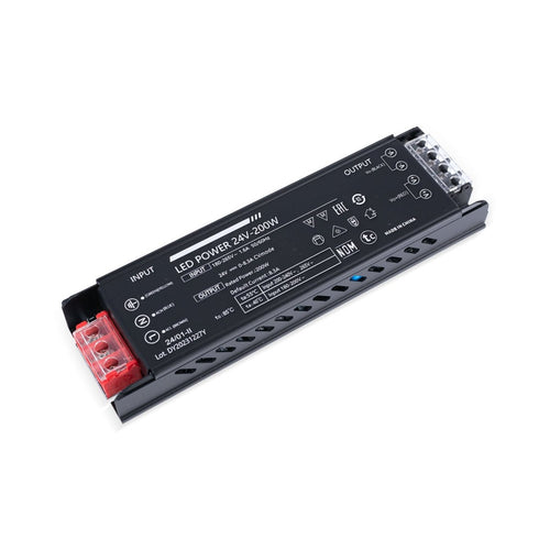 Λεπτό τροφοδοτικό 200W 24V - 8.3A - Υψηλής απόδοσης - IP20