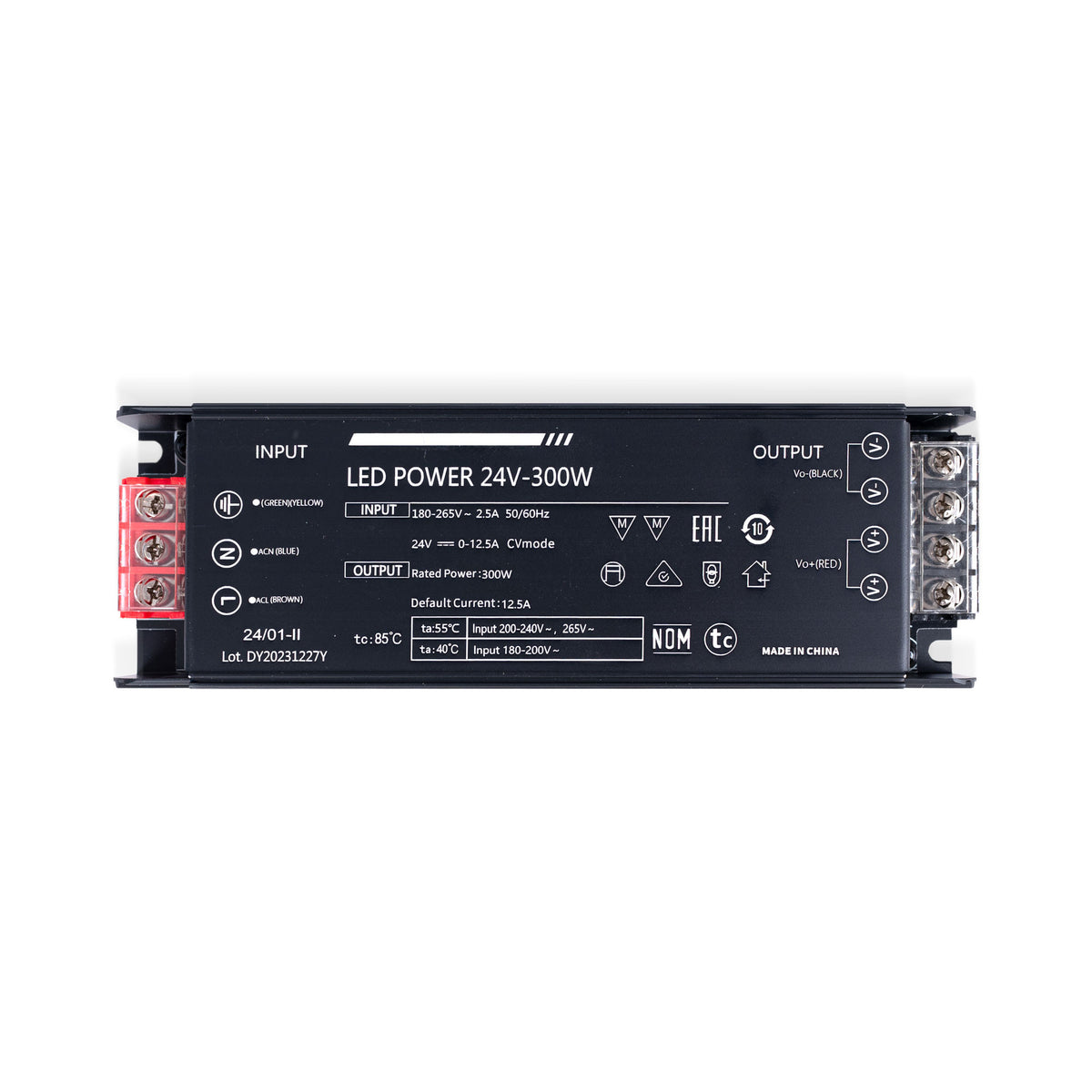 Fuente de alimentación Slim 300W 24V - 12.5A - Alta eficiencia - IP20 (1)
