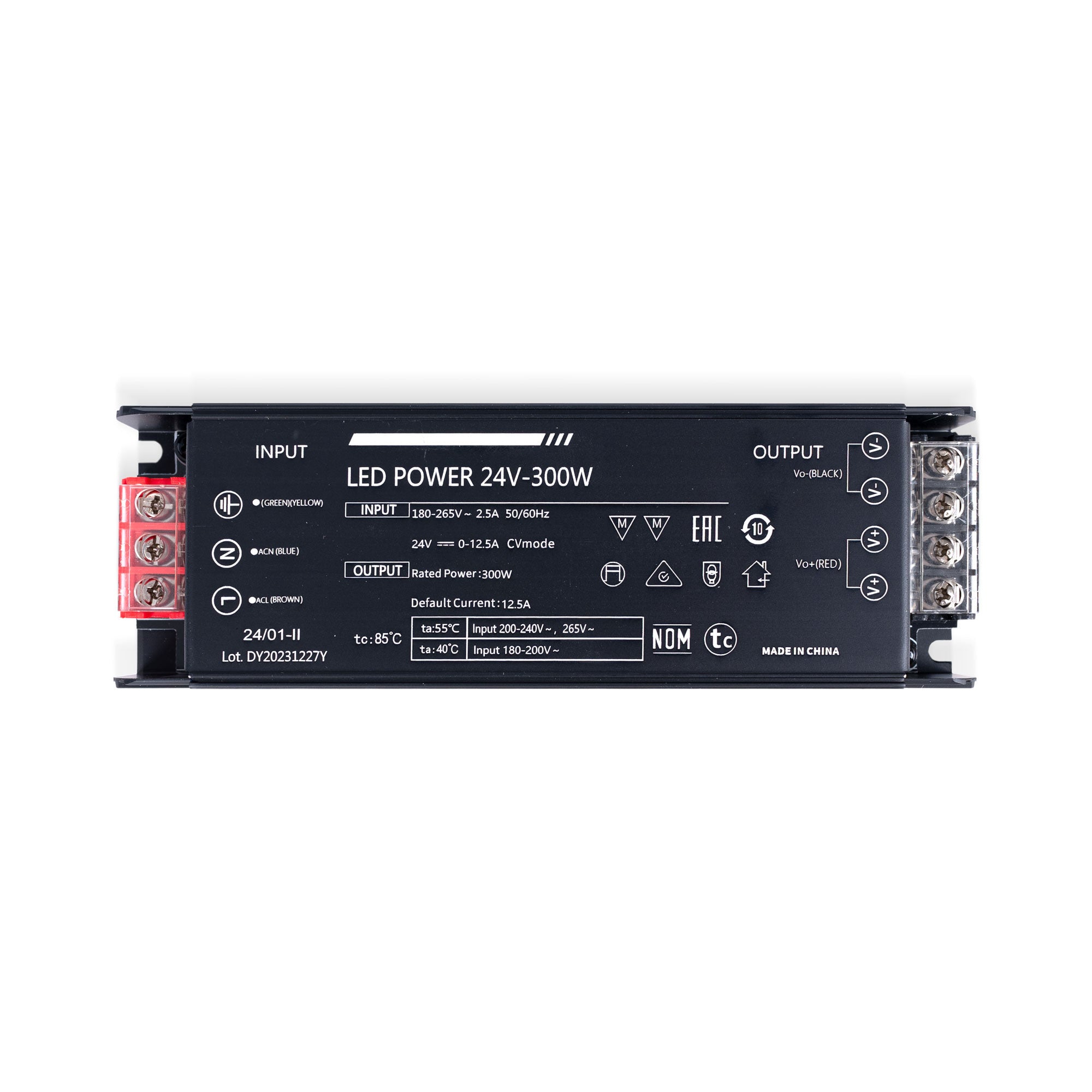 Fuente de alimentación Slim 300W 24V - 12.5A - Alta eficiencia - IP20 (1)