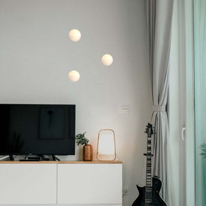 Aplique de pared empotrable circulo de escayola "MUR" - Ø 15cm - GU10 - Trimless/ Integración (1)