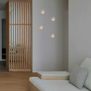 Aplique de pared empotrable circulo de escayola "MUR" - Ø 15cm - GU10 - Trimless/ Integración - Barcelona Led-Decoración