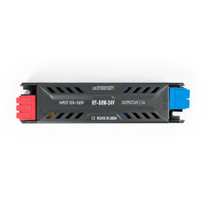 Fuente de alimentación Slim 60W 24V - 3.33A - Regleta conexión rápida - IP20 - Barcelona Led-Material eléctrico
