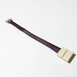 Conector de Tira LED 12V RGB 1 cm a cable - Barcelona Led-Accesorios