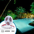 Submersible 24V DC LED Strip - Monochrome - 9.6W/m - 12mm - IP68 - 10 metres - 120LED/m 2