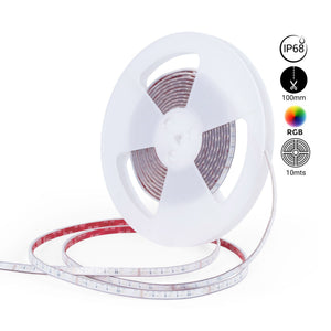 Tira LED 24V DC sumergible - RGB - 14.4W/m - 12mm - IP68 - 10 metros - 60ch/m (13)