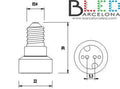 Adattatore da E14 a MR16 2