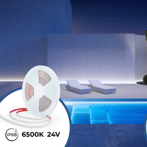 Tira LED 48V DC sumergible - Monocolor - 9.6W/m - 12mm - IP68 - 20 metros - 168ch/m - Barcelona Led-