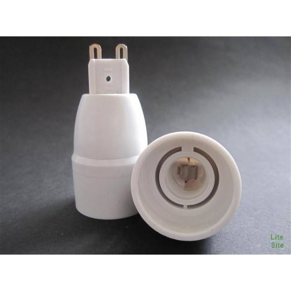 Adaptador rosca G9 a rosca E14 (1)