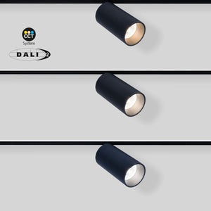 Foco LED para carril magnético 48V - 10W - DALI-2 regulable - Negro - Barcelona Led-