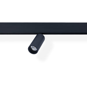Foco LED para carril magnético 48V - 10W - DALI-2 regulable - Negro - Barcelona Led-