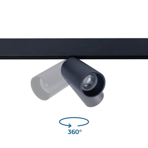 Foco LED para carril magnético 48V - 20W - DALI-2 regulable - Barcelona Led-