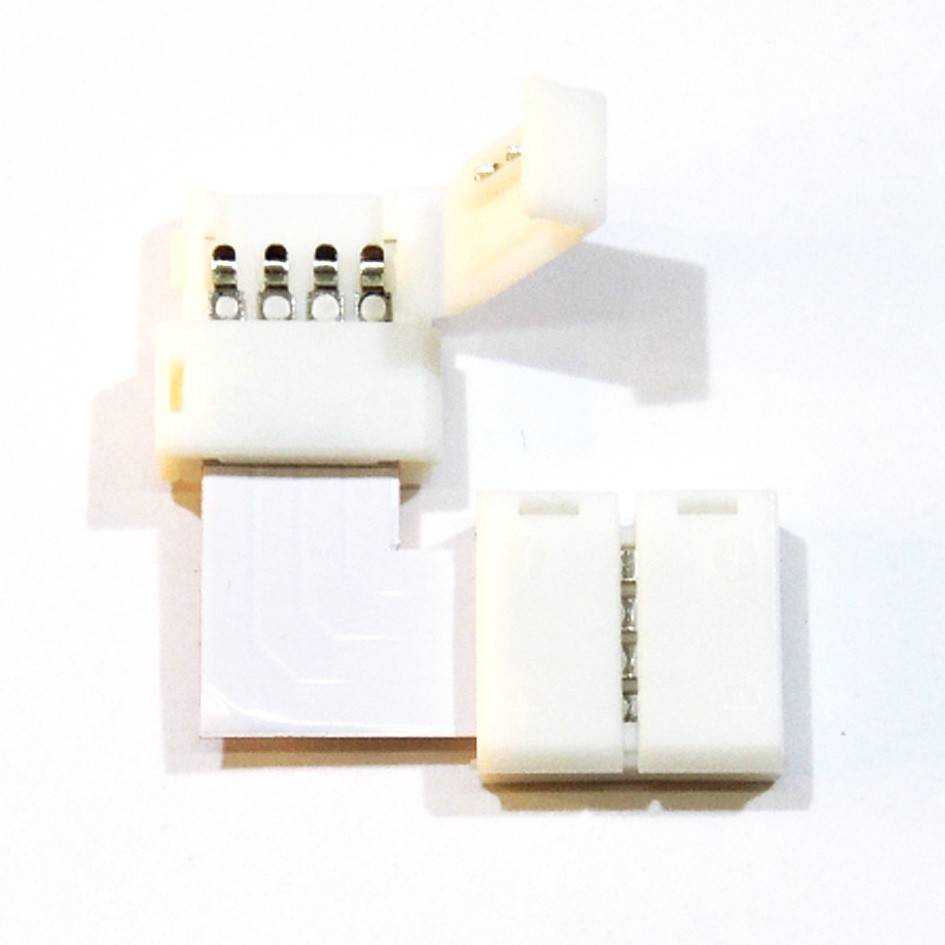 Conector para Tiras LED 12V RGB 10mm para esquinas 90º