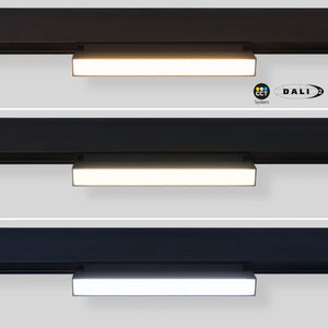 Foco lineal opal orientable carril magnético 48V CCT - 12W - Regulación DALI-2 - Barcelona Led-