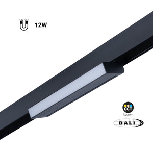 Foco lineal opal orientable carril magnético 48V CCT - 12W - Regulación DALI-2 - Barcelona Led-