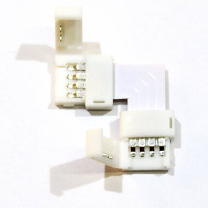 Conector para Tiras LED 12V RGB 10mm para esquinas 90º (3)